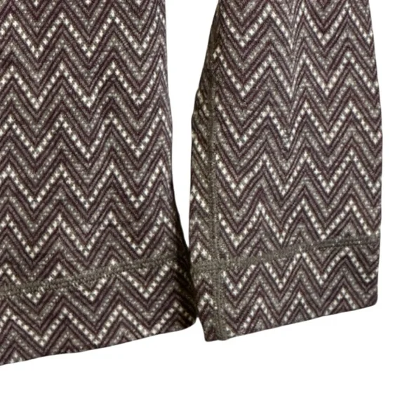 SmartWool Merino Wool Chevron Pattern Long Sleeve Top Base Layer Sweater Large - Picture 7 of 11